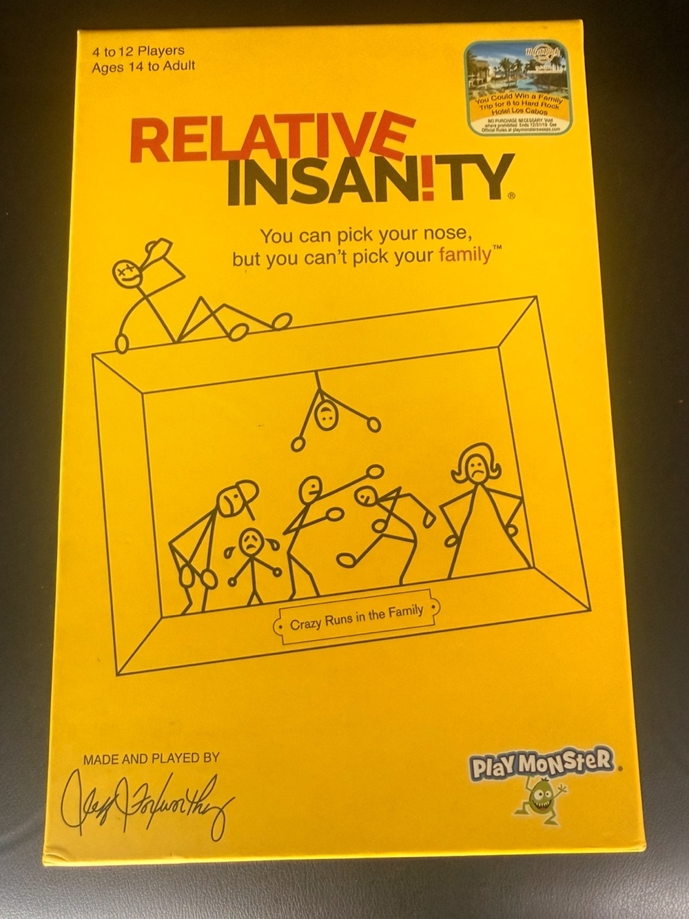 Relative Insanity Card Board Game by Jeff Foxworthy- Ages 14+